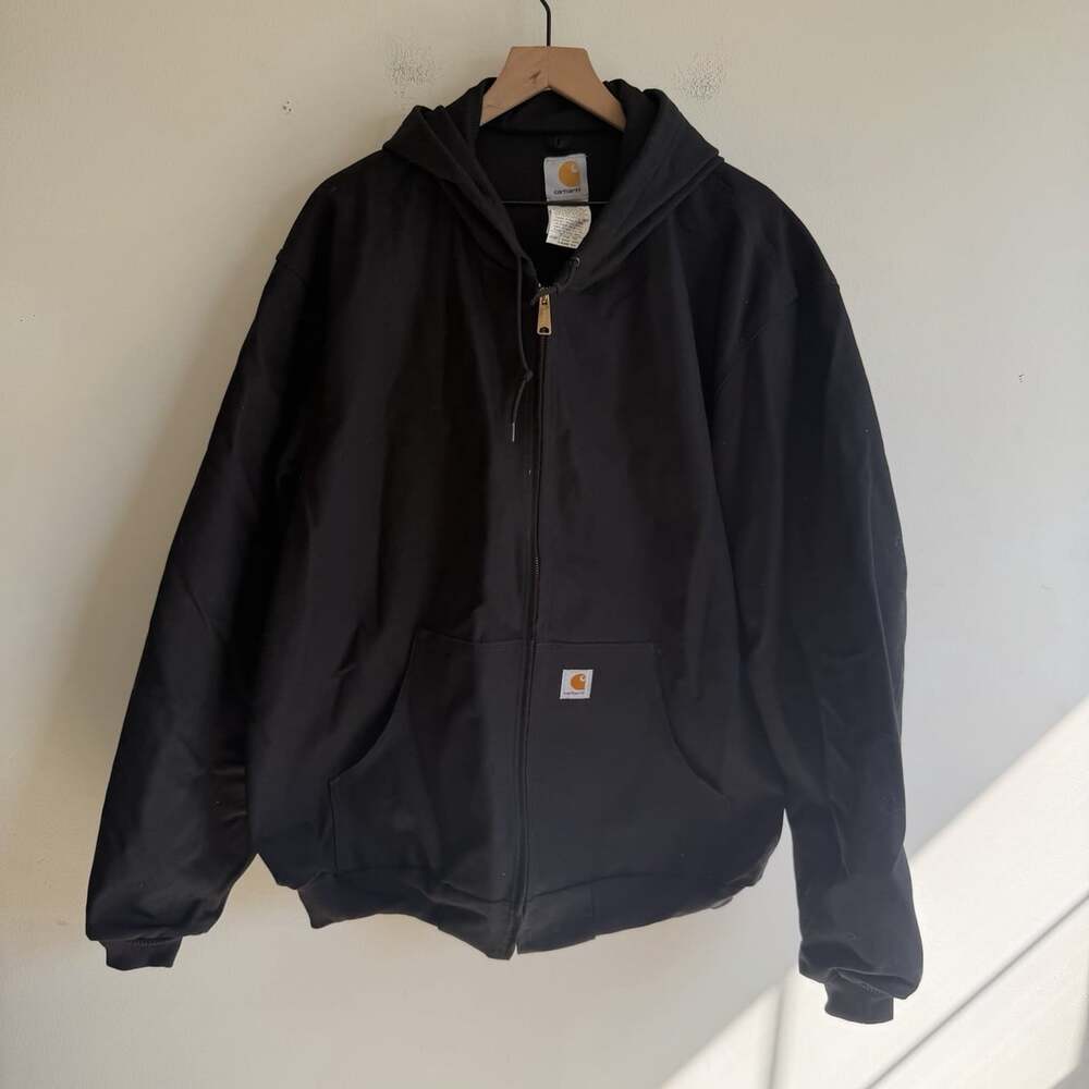 Carhartt J131 BLK Active Jacket Black Duck Canvas XL Tall USA Made 2010 Chore